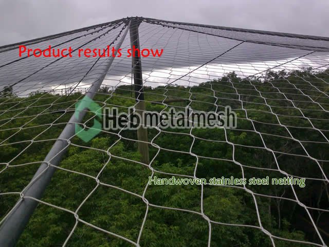Hand-woven stainless steel netting