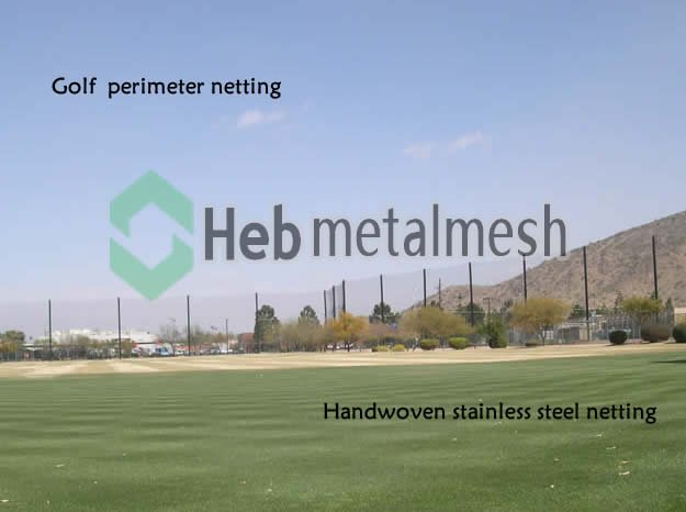 Golf barrier netting, golf barrier netting