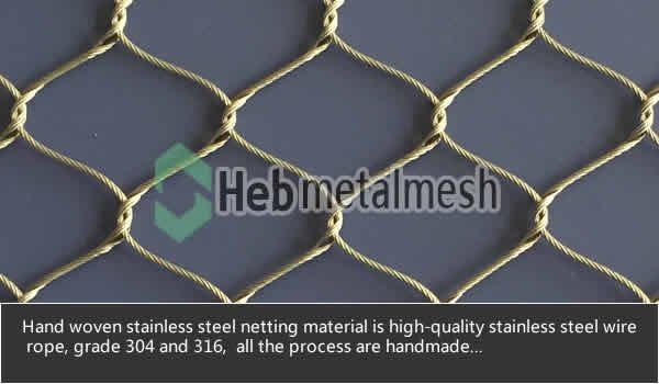 Bird netting aviary mesh panels